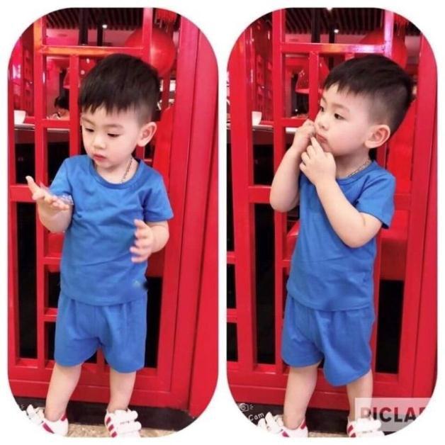 Bộ cotton cộc tay cho bé