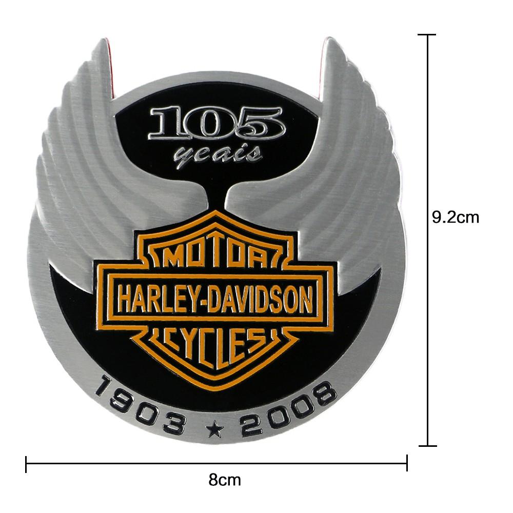 Miếng dán decal bằng nhôm cho trang trí xe máy Harley-Davidson