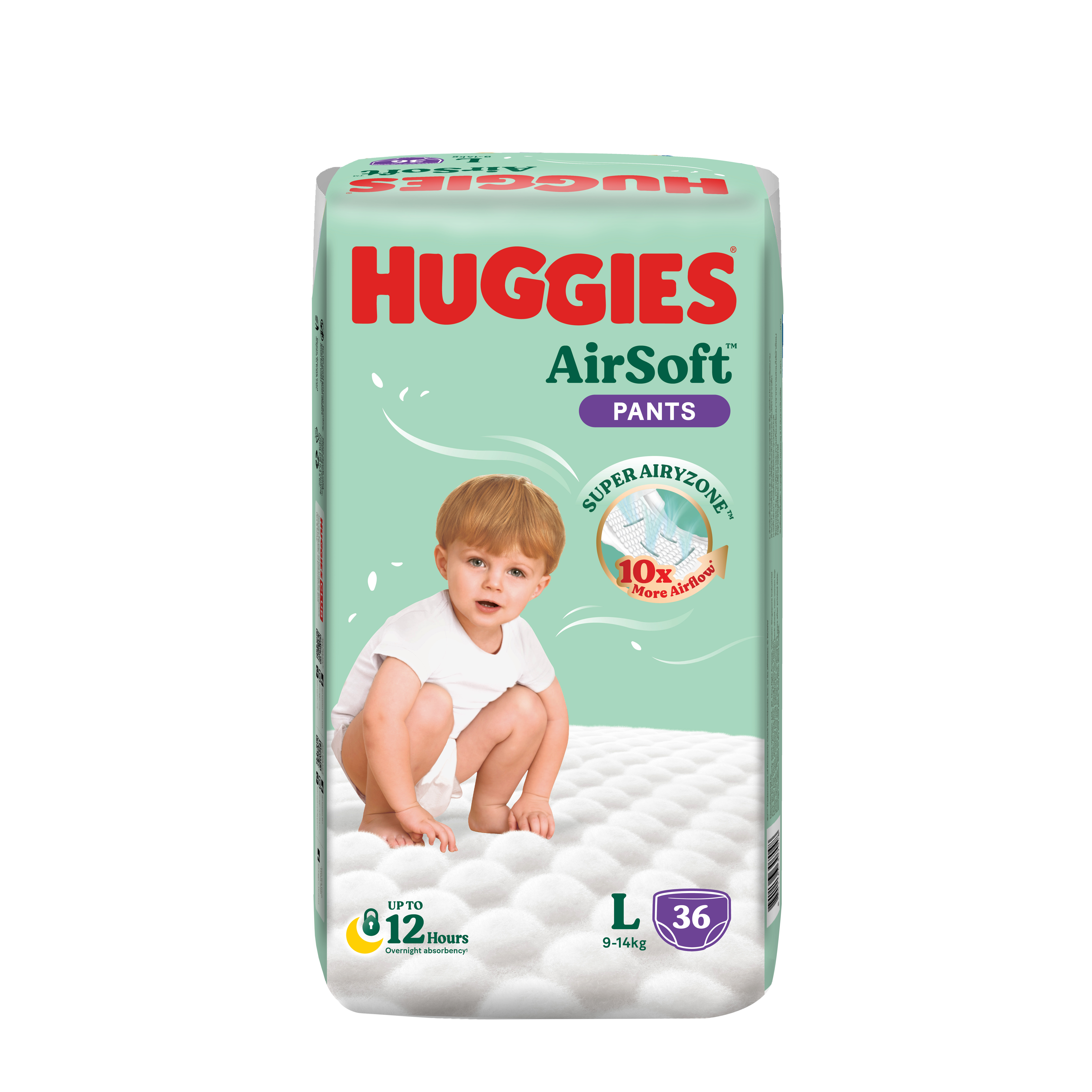 Tã quần Huggies Airsoft size L gói 36 miếng