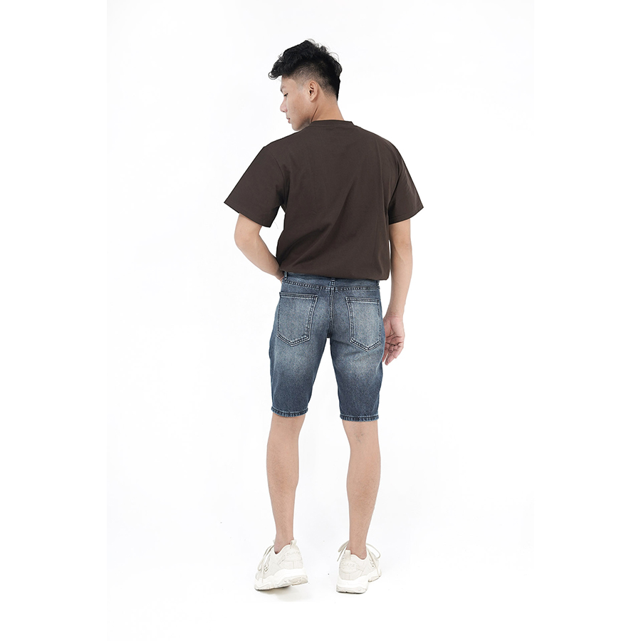 Quần Short Jeans Nam Cao Cấp HUNTER X-RAYS  Form Slimfit Cotton Xanh Cá Tính S43