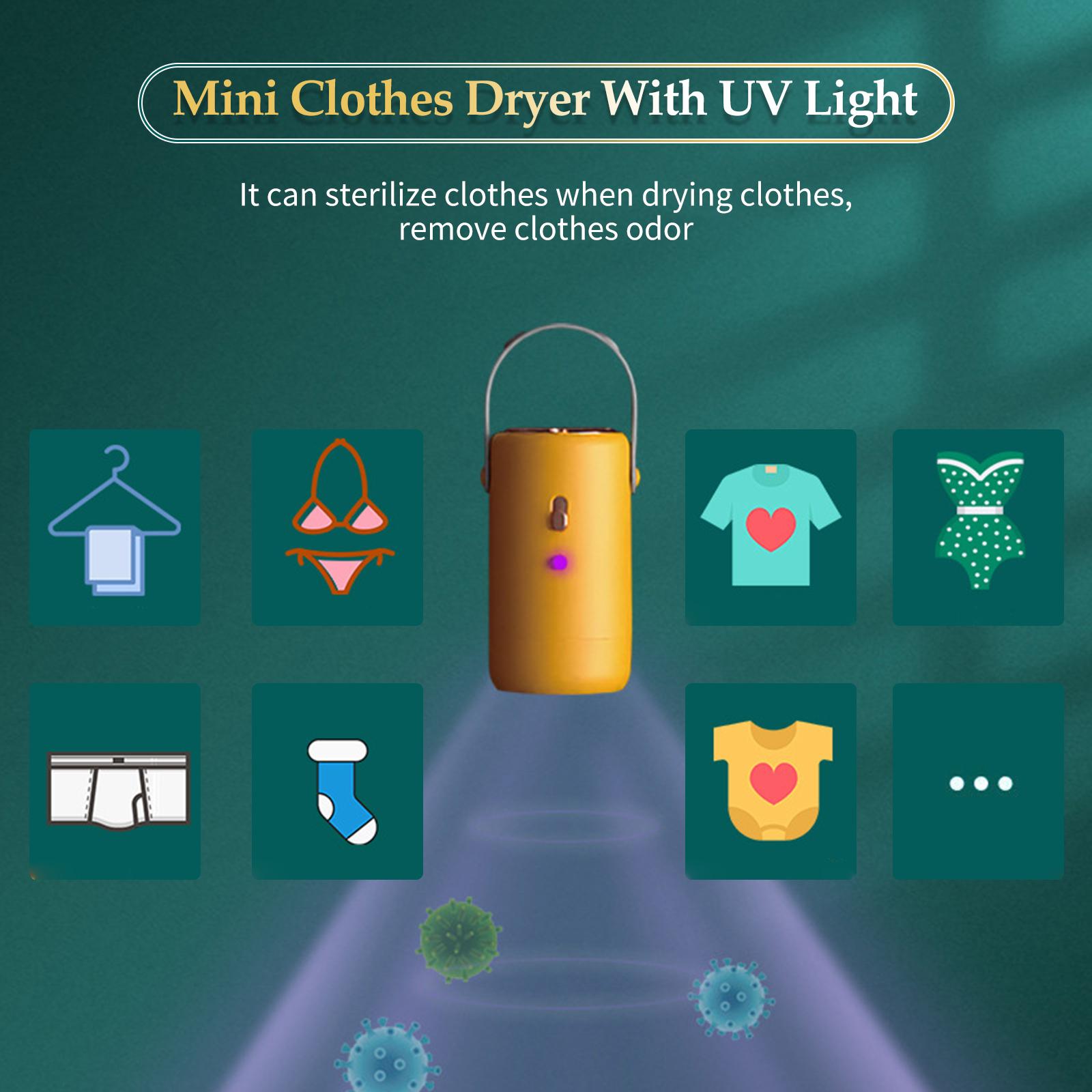 Máy Sấy Mini Du Lịch Với Đèn Uv Xử Lý Ống Sấy Cho Giày