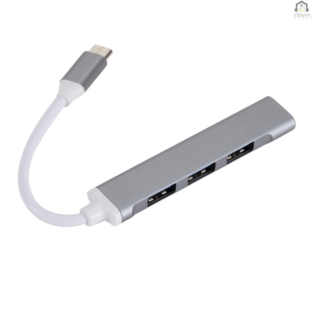 Hub chia 4 cổng USB 3.0 C809 bằng hợp kim nhôm tốc độ cao cho máy tính/điện thoại