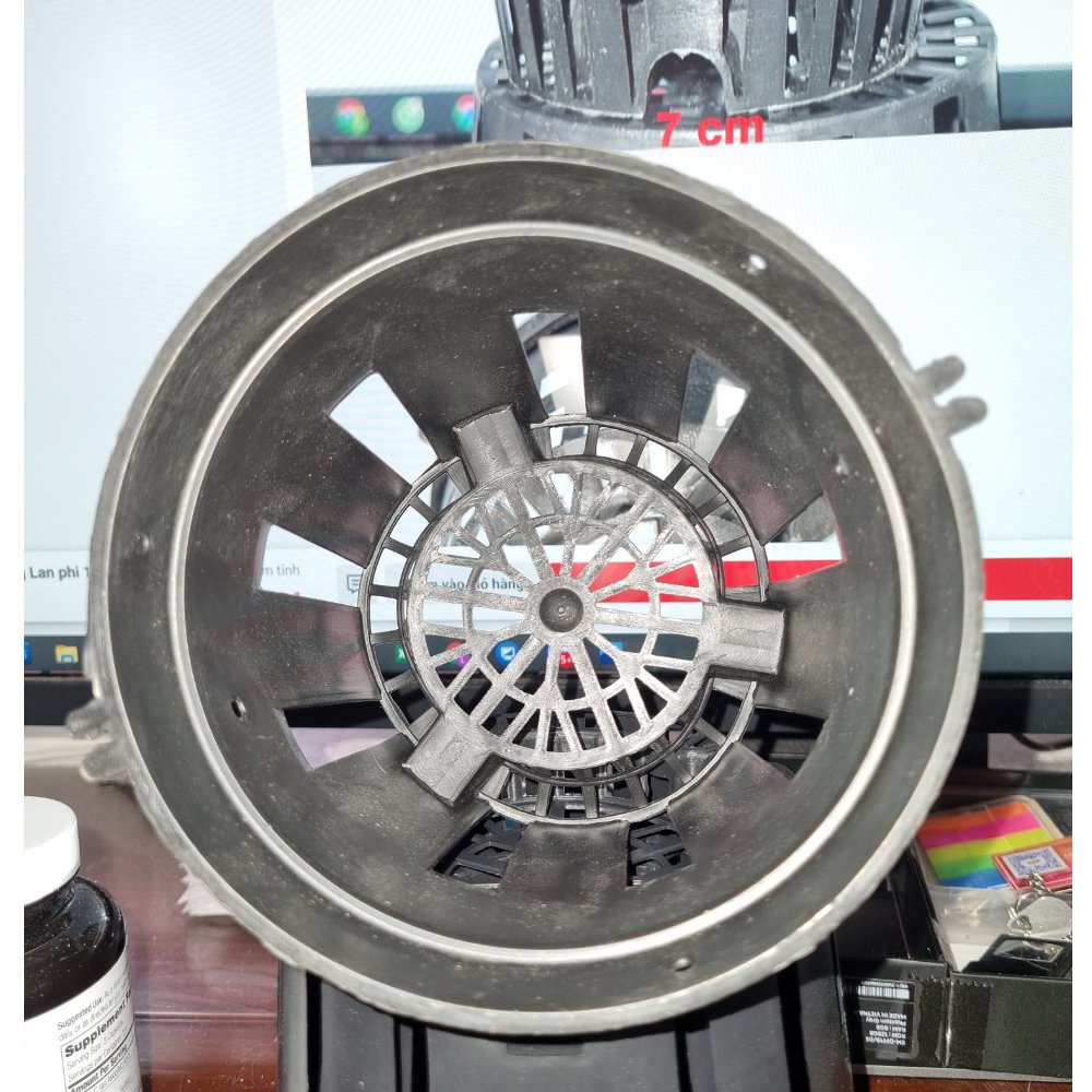 Chậu Nhựa đen Trồng Lan phi 23 Bền, Dẻo, có khe Treo chậu-77322