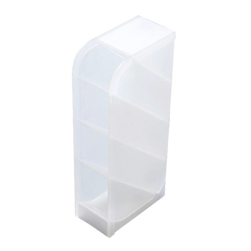 Giá đỡ bút nghiêng sáng tạo trong suốt chia ngăn đựng cọ trang điểm để đồ hộp đựng văn phòng phẩm để bàn