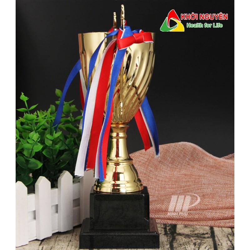 Cúp thể thao kim loại T137 + Free in tem Logo giải đấu