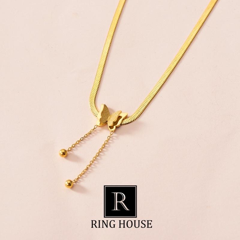 DÂY CHUYỀN CHOKER NỮ CON BƯỚM