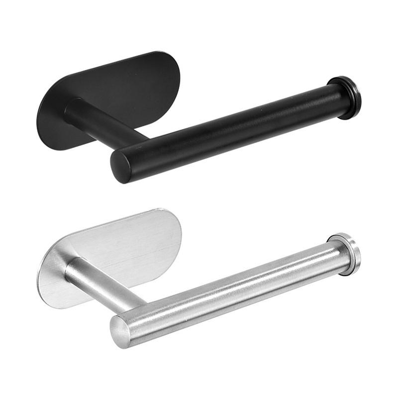 Móc Inox Treo Giấy Vệ Sinh, Cuộn Giấy Trong Toilet Cao Cấp, Giá Dán Tường Siêu Chắc, Không Khoan Tường. TakyHome 4075