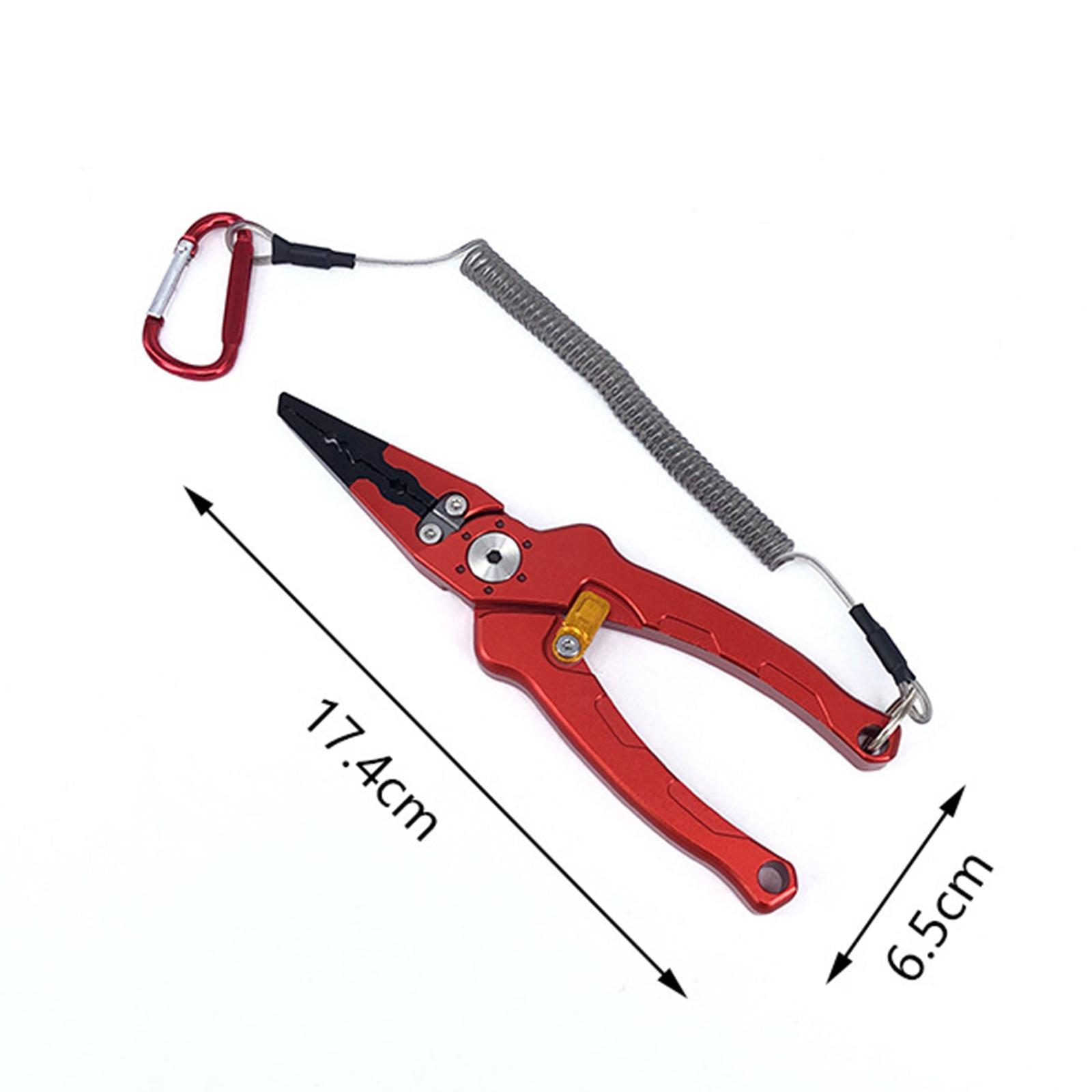 Fishing Pliers Professional Hook Remover for Freshwater Saltwater Fishing 1 Hole