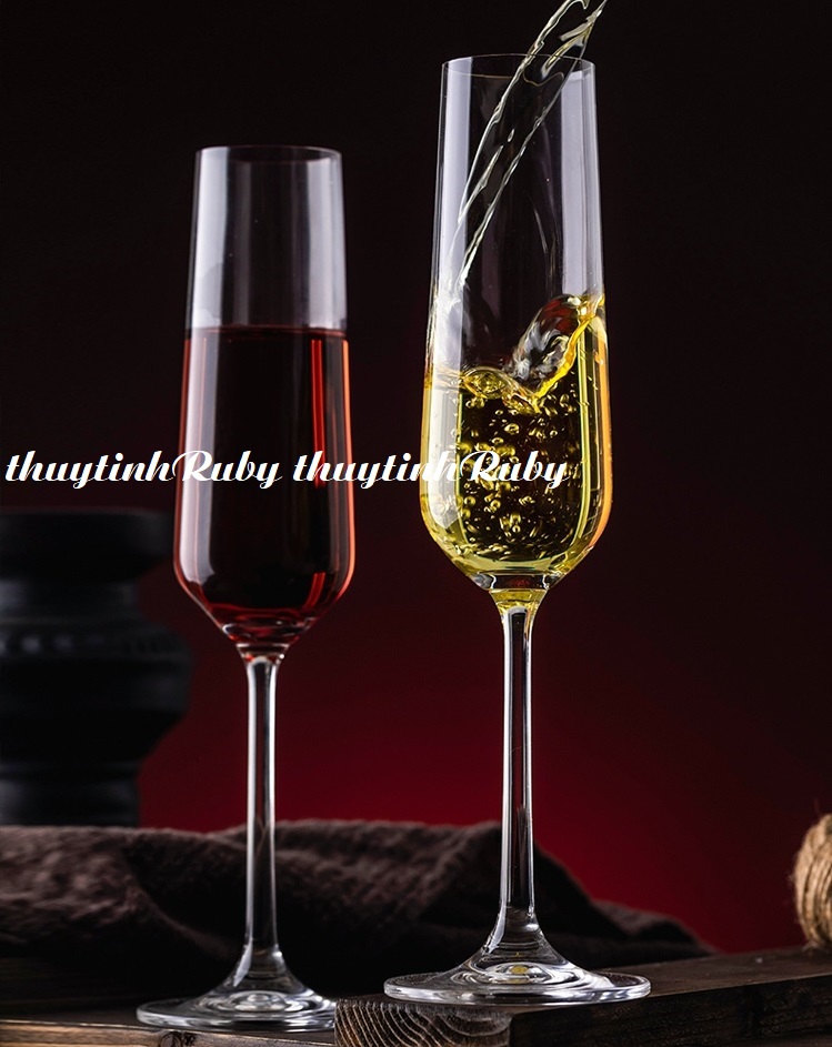 Bộ 6 ly uống ruou vang sâm panh cao cấp 250ml, cốc uống champagne wine glass