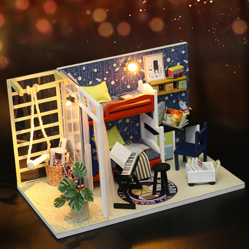 Mô hình nhà DIY Doll House Future Space Kèm Mica Chống bụi