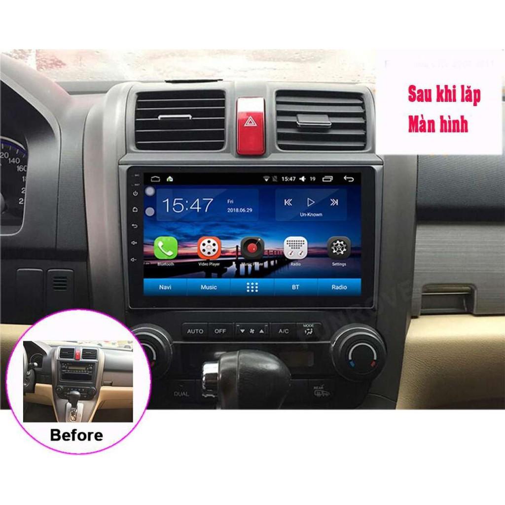 Màn Hình Android 9 inch Cho Xe HONDA CR-V 2006-2012 - Đầu DVD Chạy Android Kèm Mặt Dưỡng Giắc Zin Cho CR-V