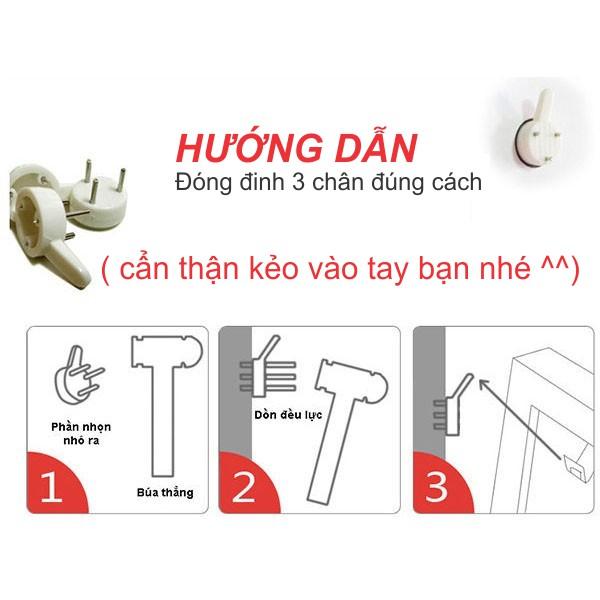 Đinh 3 chân treo tranh, treo khung ảnh, treo đồ tiện dụng - không phải khoan tường