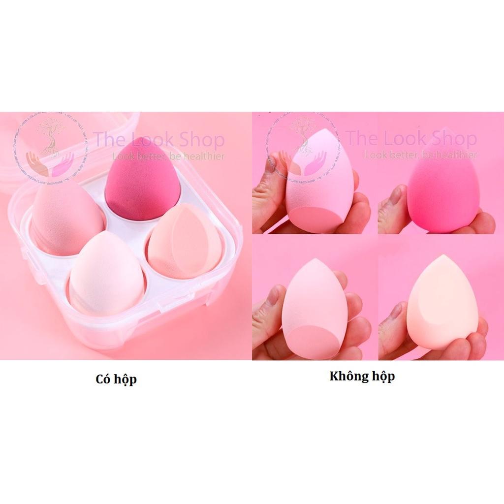 Mút tán kem nền, mút trang điểm, đánh phấn nền hình trứng - Lớp nhung siêu mềm mịn, đàn hồi, thơm dịu nhẹ