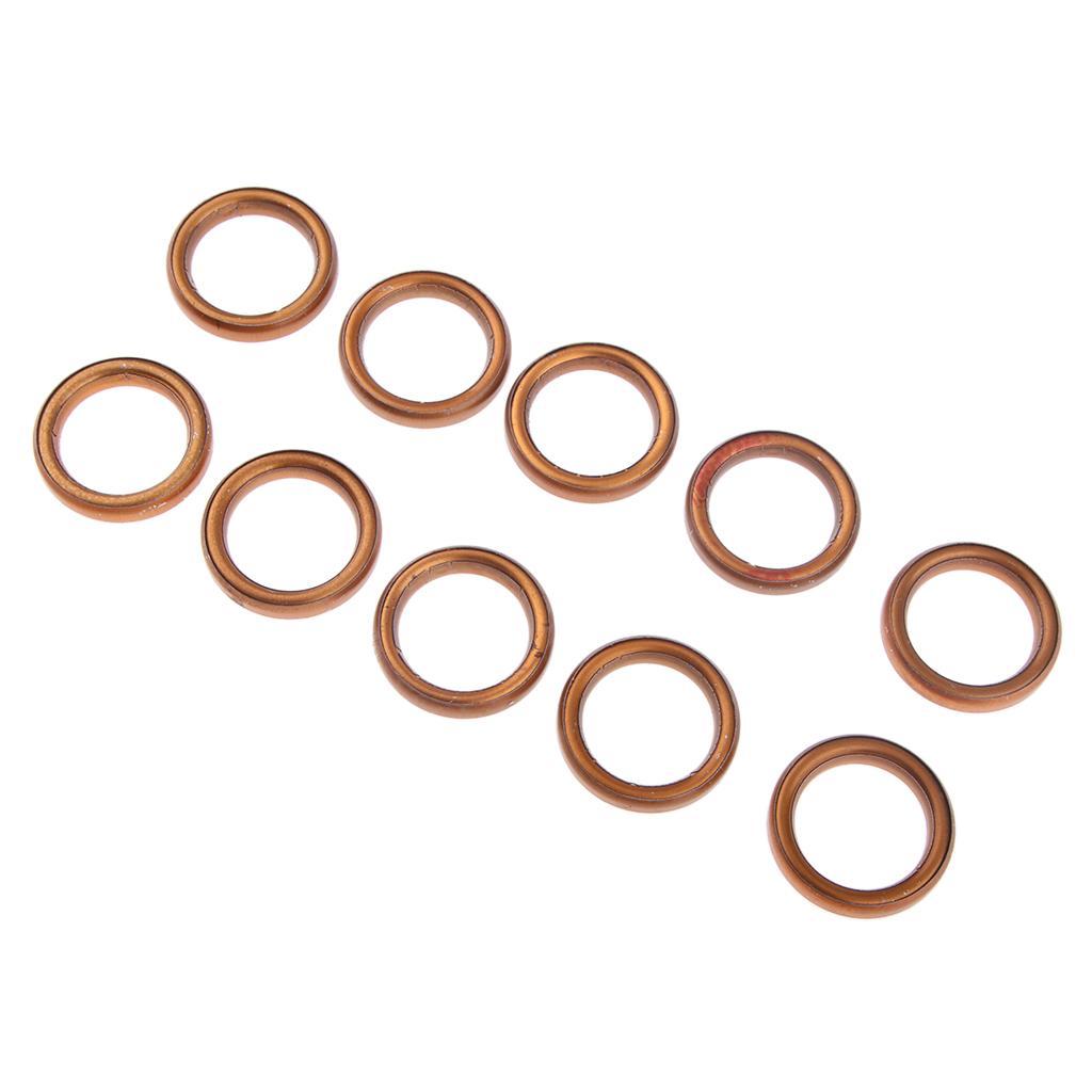 10x Motorcycle Exhaust Muffler Pipe Gaskets for 110 150cc Gy6 Moped Scooters