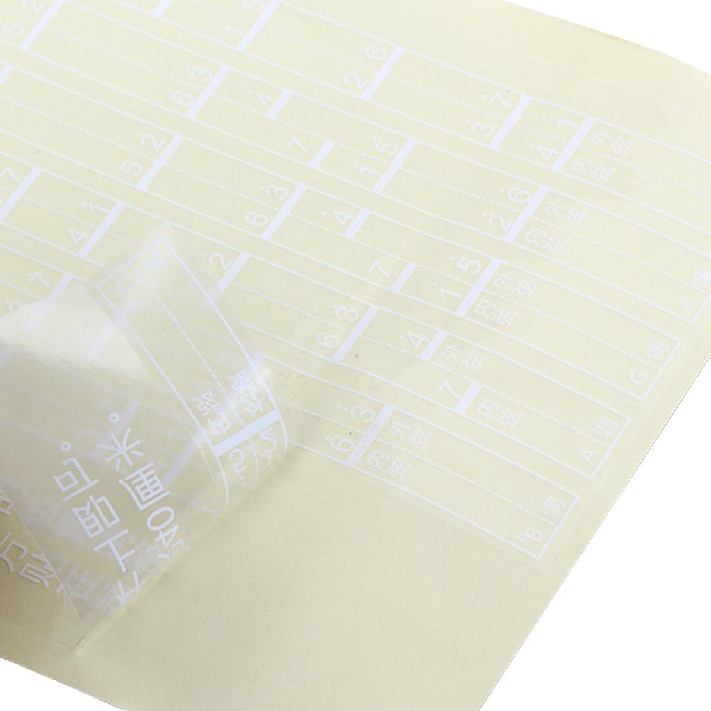 1PC Erhu Note Position Chart Sticker Music Instrument Parts