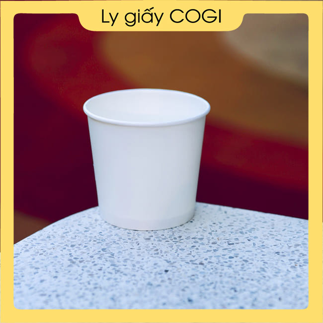 100 Ly giấy 180ml đa năng, dùng uống nước một lần, đựng gia vị, sữa chua - Không kèm nắp
