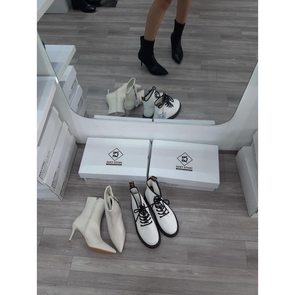 Giày boots Dr.Marten nữ phong cách chất liệu da Pu - Duky Store