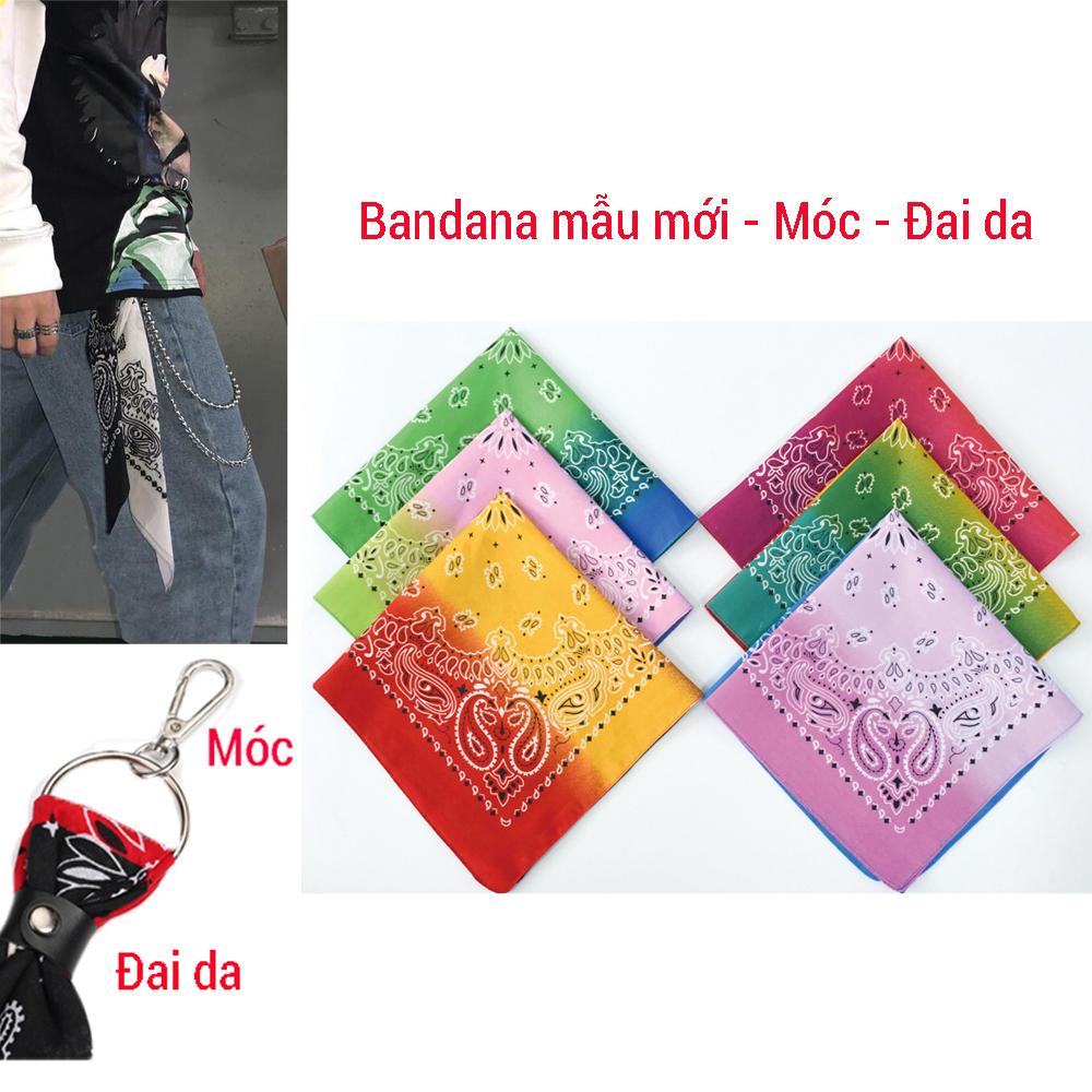 Mẫu MớiKhăn Bandana Paisley - Bandana Paisley Cao Cấp Chất Mềm - BDN40 tím - vàng