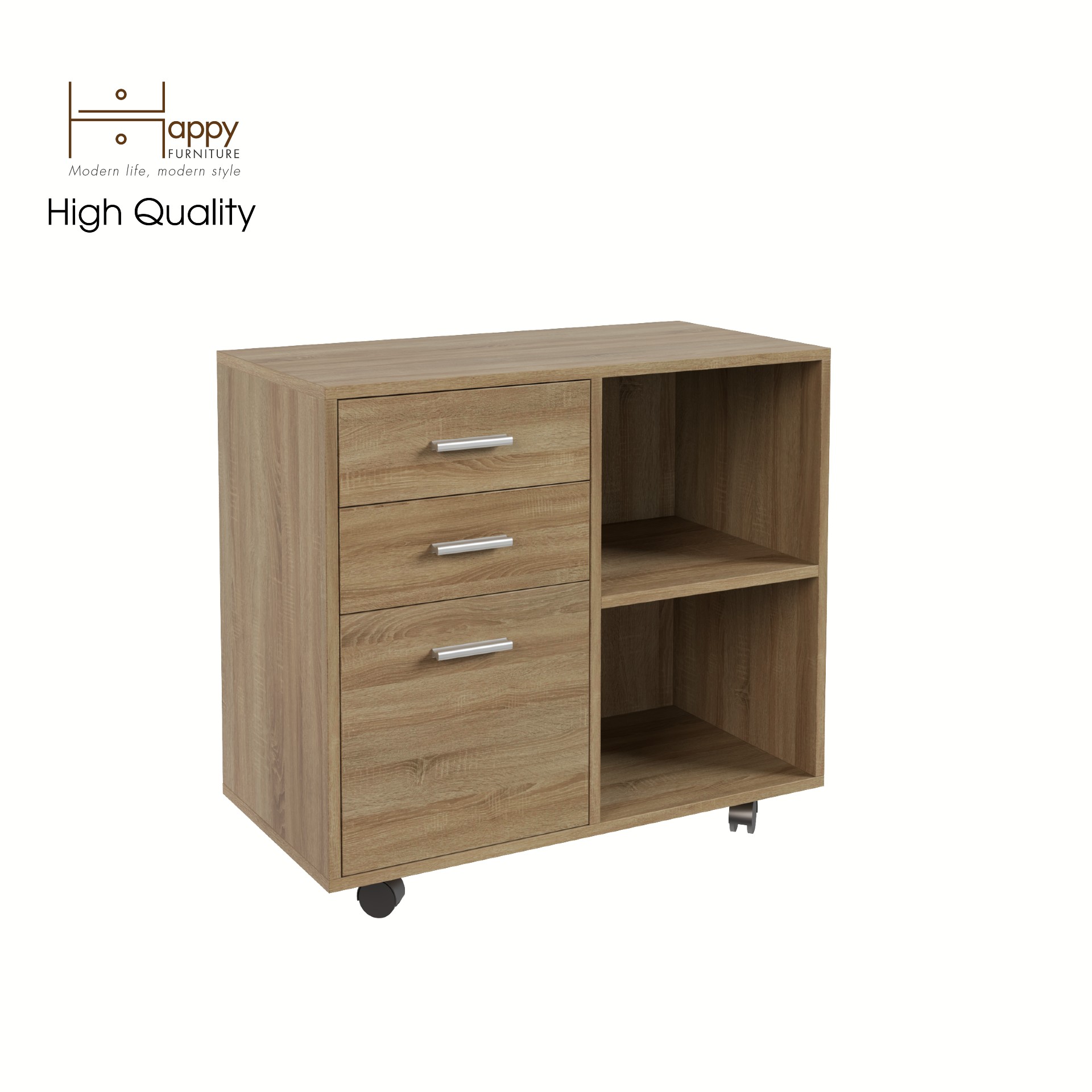 [Happy Home Furniture] COMFEE, Tủ đựng hồ sơ 5 ngăn ,  80cm x 40cm x 66cm ( DxRxC), THK_015