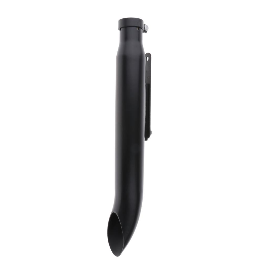Universal Retro Motorcycle Cafe Racer 20"  Exhaust Pipe Black