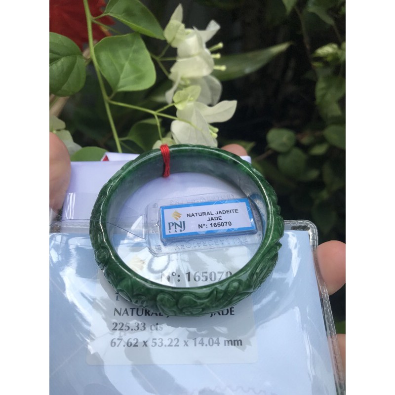 VÒNG TAY Nữ TRẠM RỒNG VIP 53mm bản cao 14mm độ dầy vòng 7,2mm XANH ĐẬM ĐÃ KIỂM ĐỊNH P No 165070 CHẤT LIỆU 100% ĐÁ TỰ NHIÊN ĐẸP phù hợp các Chị mệnh thủy môc hỏa 53kg đến 60kg đeo ạ