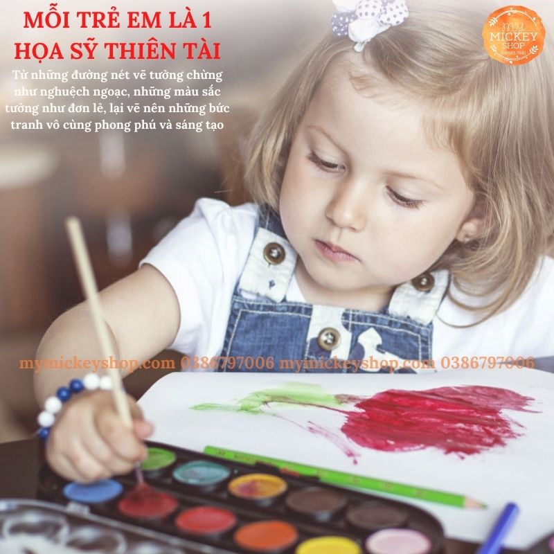 Tranh tô màu 2 chủ đề chính hãng Mideer Drawing Color cho bé học vẽ từ 3 4 5 tuổi