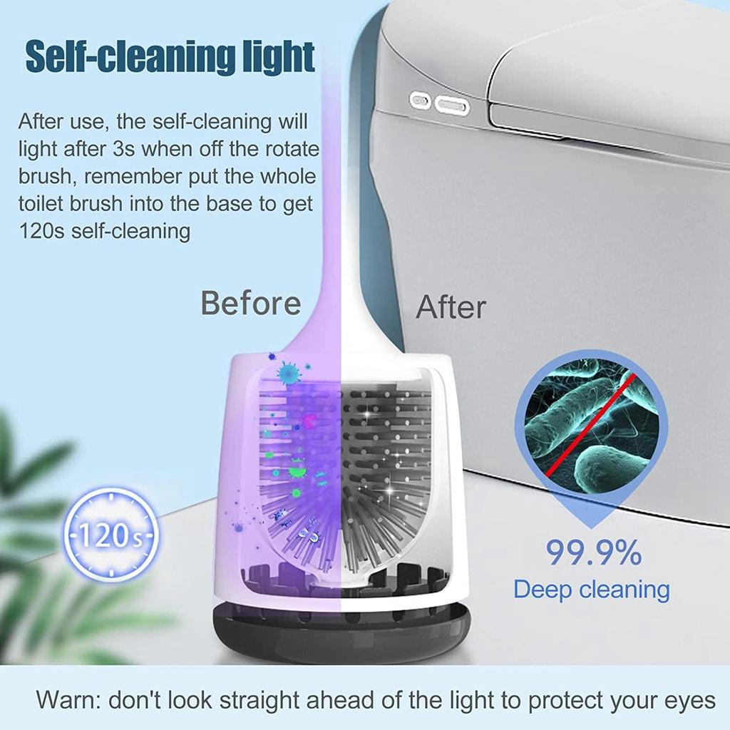 Bàn Chải Chà Toilet Xiaomi Youpin Goodpapa Bằng Silicon Với 2 Đầu Bàn Chải Tiện Dụng