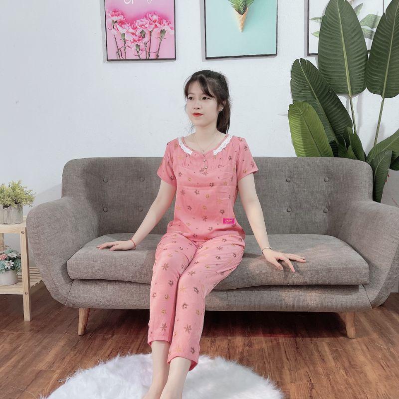 Set đồ nữ cổ ren mềm mát cao cấp