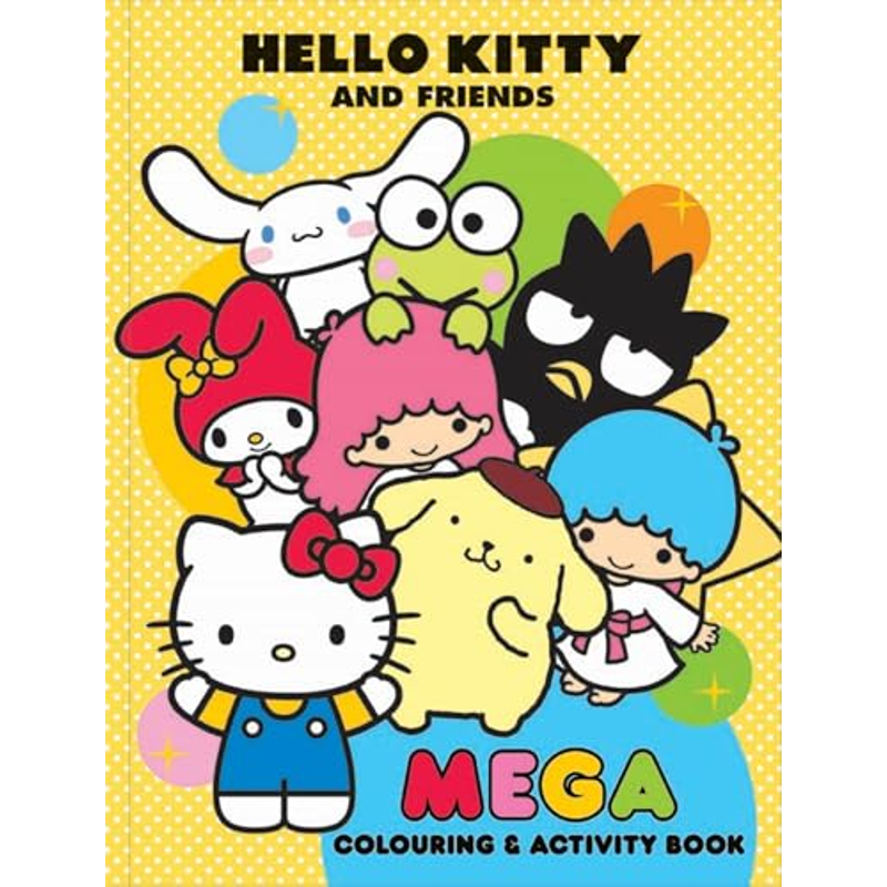 Sách Hello Kitty And Friends - Mega Colouring Book