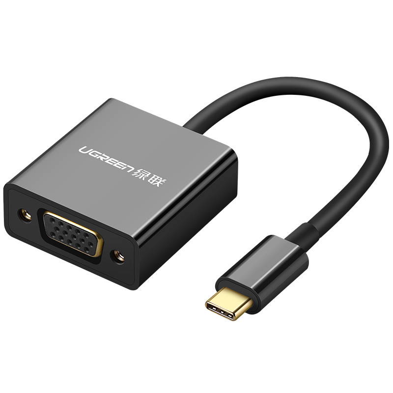 Bộ chuyển đổi USB-C sang VGA dài 10CM UGREEN CM140 - Hàng chính hãng