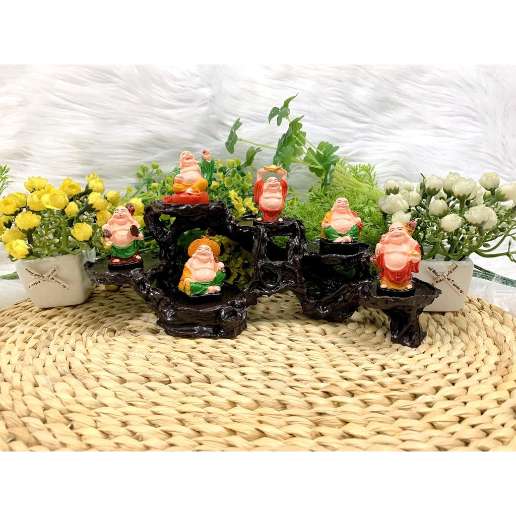 Đế để tượng kèm 6 tượng phật Bồ Tát Di Lạc Hoan Hỉ Tài Lộc
