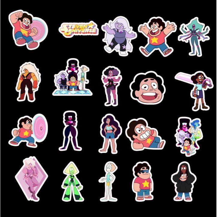 Sticker dán cao cấp Steven Universe Cartoon Cực COOL ms#101