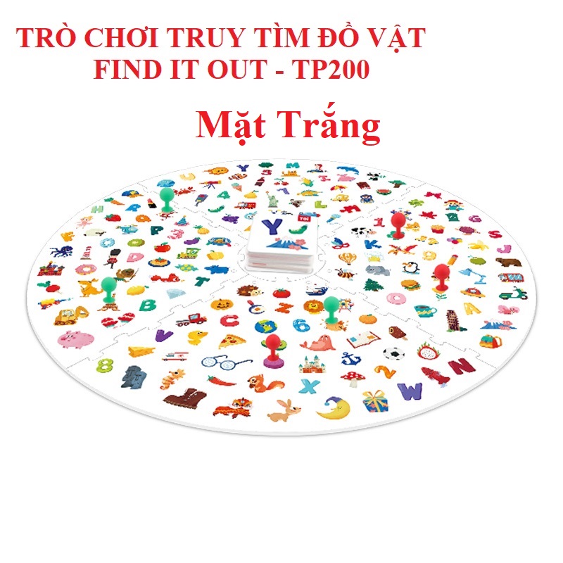 Trò chơi TRUY TÌM ĐỒ VẬT chính hãng TOI - FIND IT OUT - mẫu màu đỏ cho bé 3 tuổi