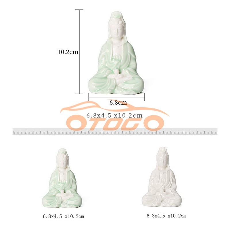 Tượng Phật Bà ,Tượng Quan Âm Sứ Để Taplo ô tô