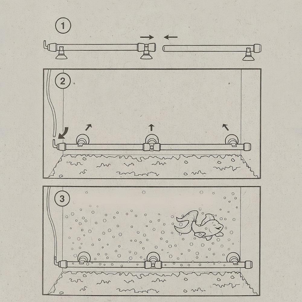 Thanh Đá Không Khí Bể Cá Ống Sục Khí Bong Bóng Tường Khuếch Tán Bơm Oxy