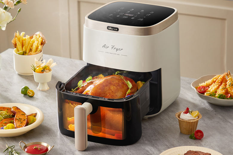 Nồi chiên không dầu Bear QZG-P15R8 (AF-4H15L), Dung tích 5L, Công suất 1500W Hàng Chính Hãng
