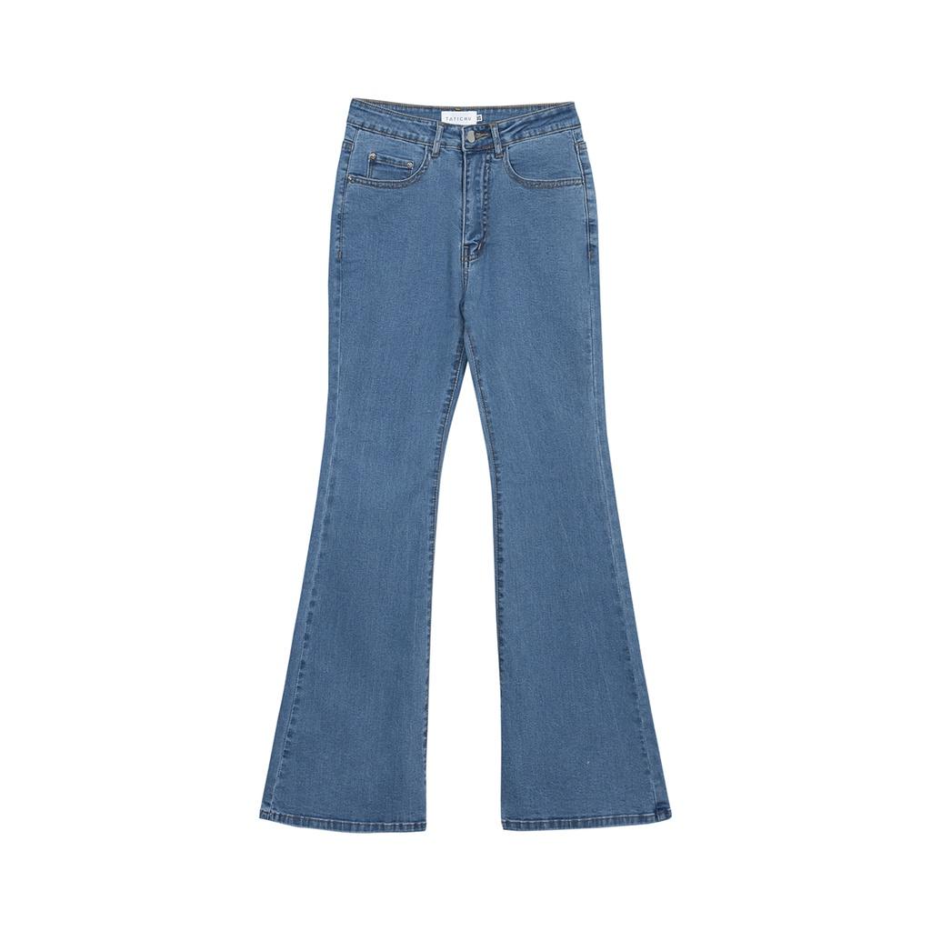 TATICHU - Quần jean ống loe thêu chữ túi sau - Twenty CHU Bell Bottom Jeans