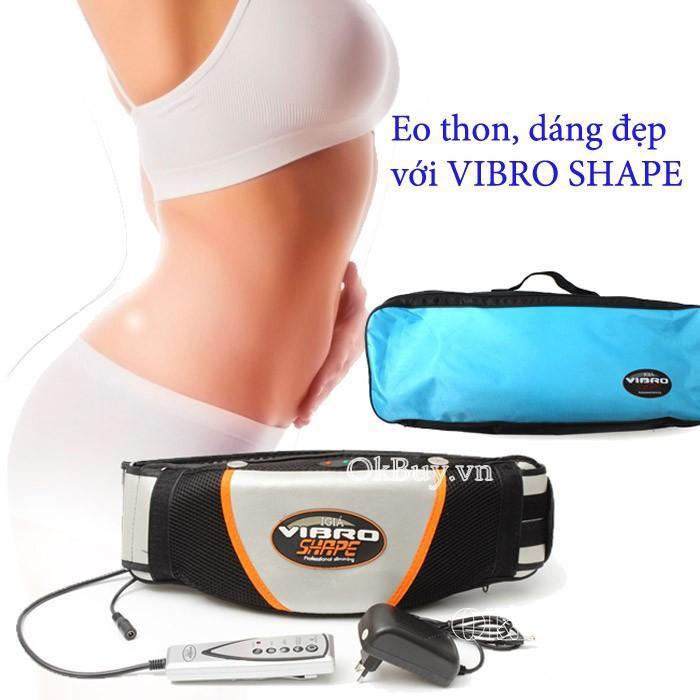 Đai rung nóng VIBRO SHAPE - Đai massage Đ́ ̛̉ ̛̀ bụng, đùi, mông