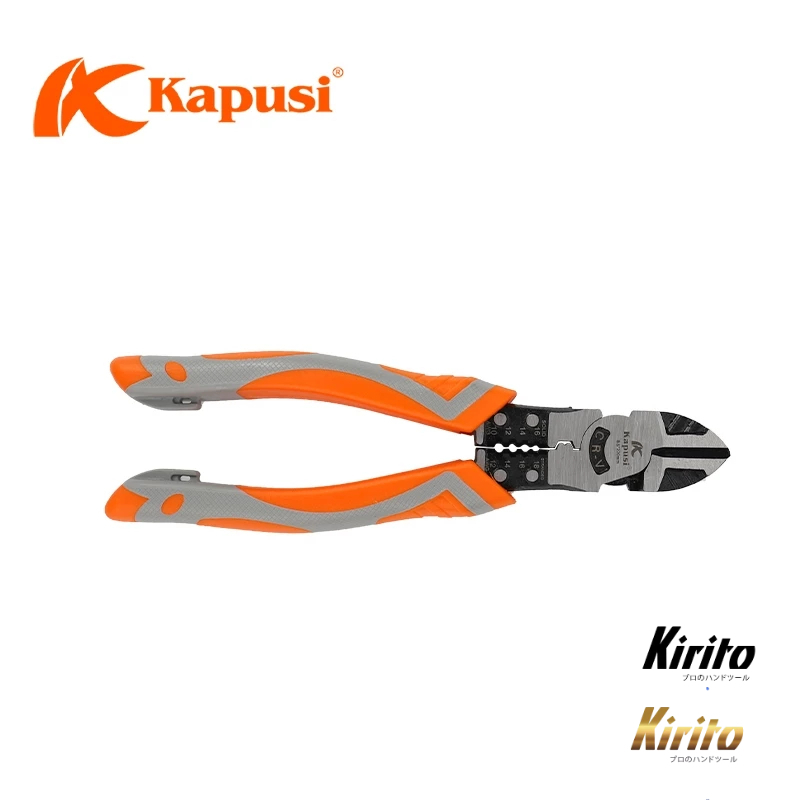 Kìm cắt đa năng KAPUSI K-8071 Japan 8inch200mm, thép CRV độ cứng cao lưỡi kìm sắc bén