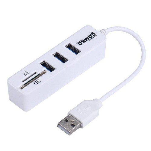 Hub Combo USB đọc thẻ Sản phẩm có thể kết nối với các thiết bị như máy ảnh, bàn phím, ổ đĩa cứng di động… Cũng có thể tất cả các thiết bị USB được kết nối trong khi làm việc cùng một lúc.