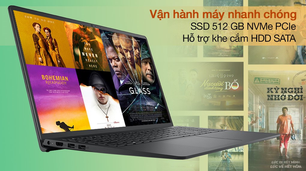 Máy Tính Xách Tay Laptop Dell Inspiron 15 3511 P112F001DBL (Core  i5-1135G7 | 4GB | 512GB | Intel UHD | 15.6-inch FHD | Win 11 | Office | Black) - Hàng Chính Hãng