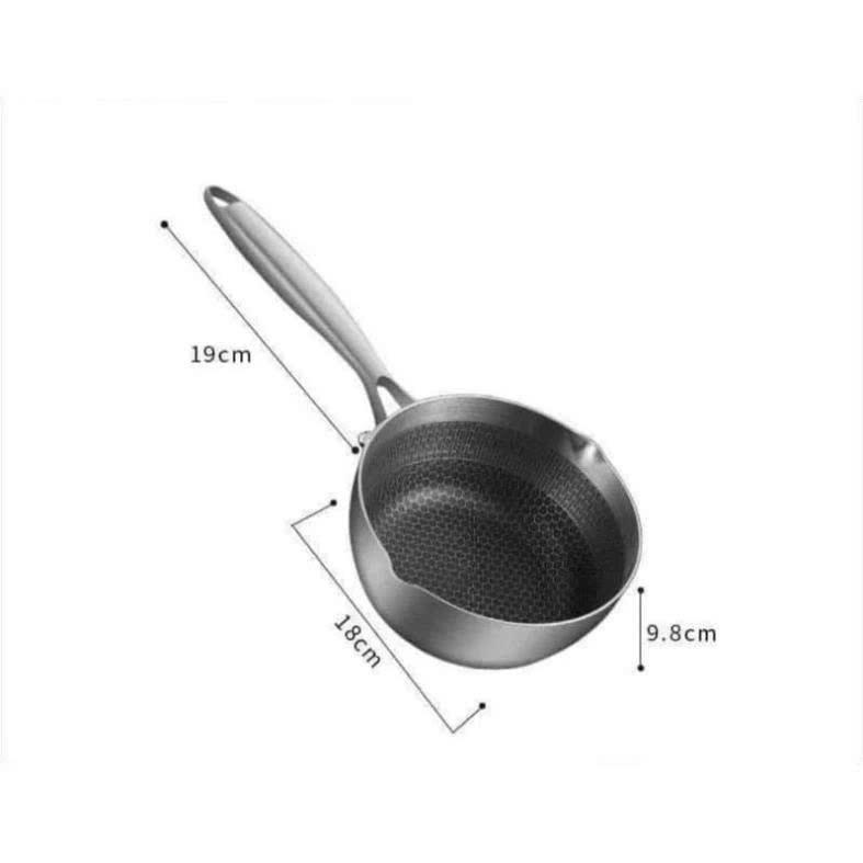 Chảo Chống Dính Vân Tổ Ong 28cm, 30cm, đáy phẳng và 18 cm32cm Lòng Sâu, Phù Hợp Mọi Loại Bếp