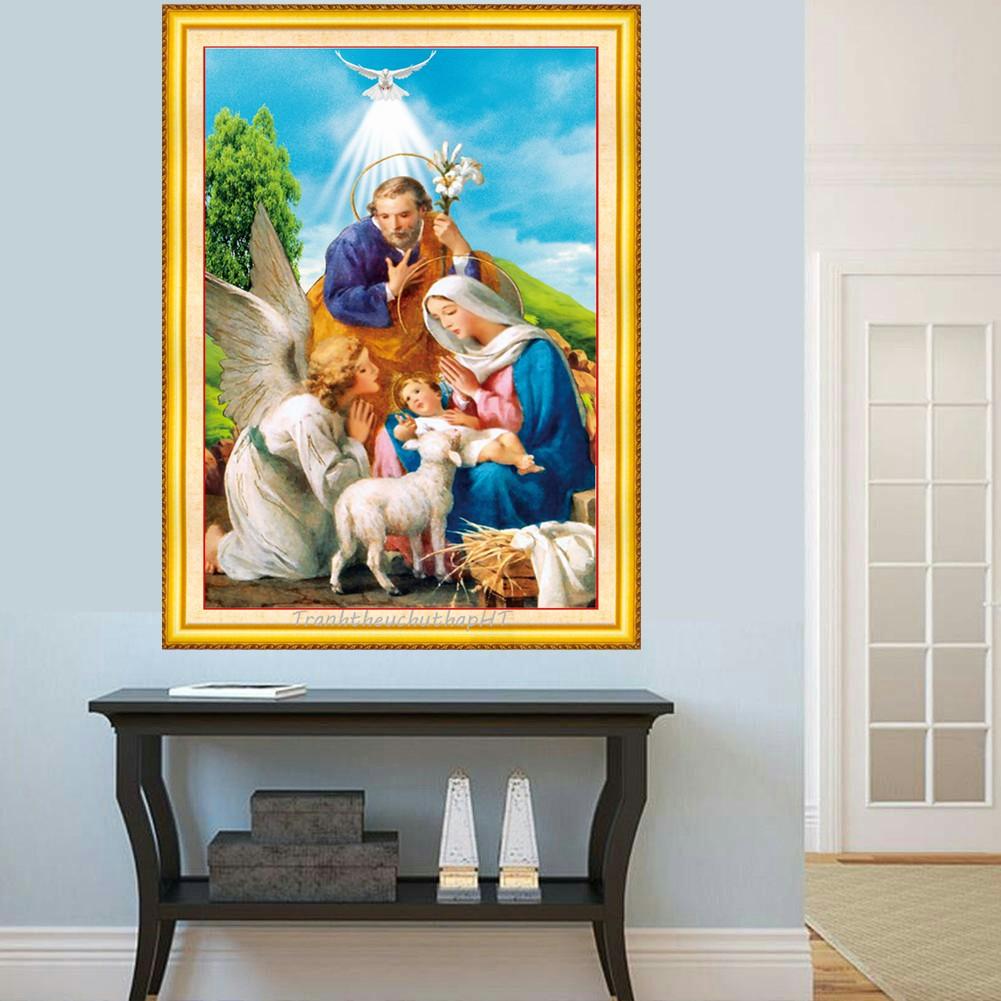 Tranh đính đá Gia đình Chúa VS099 - tự đính