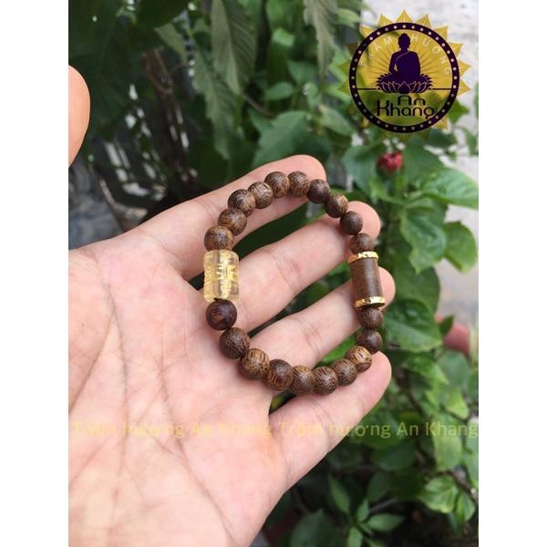 Vòng tay trầm hương tốc tự nhiên mix charm cao cấp