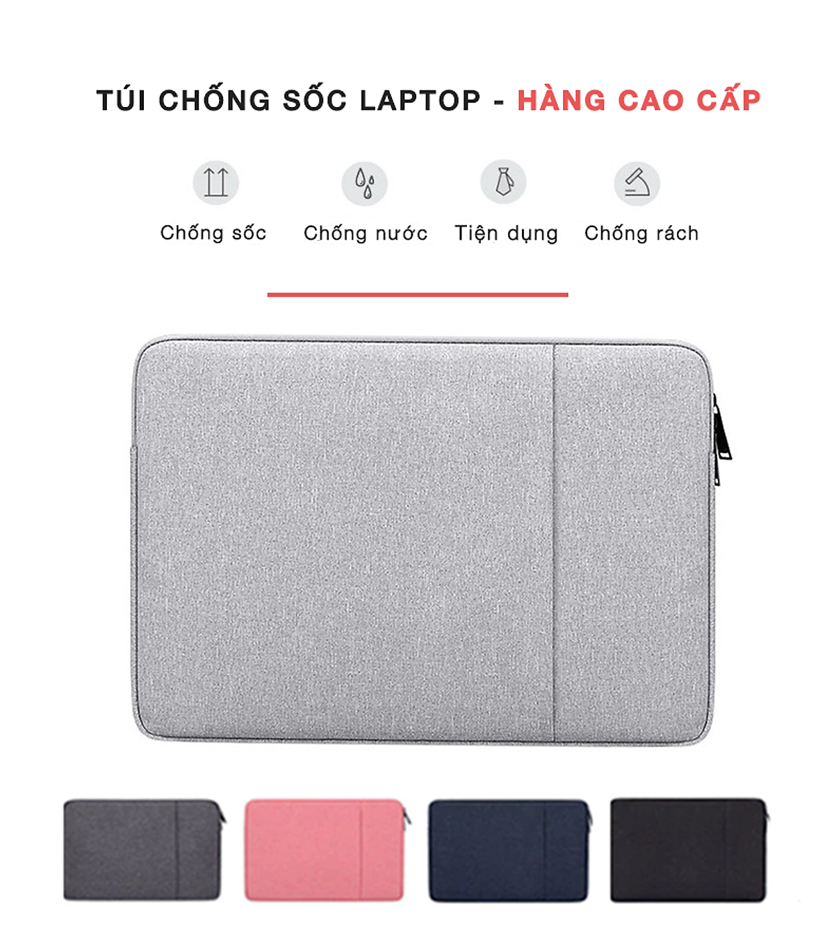 Hình ảnh Túi chống sốc Laptop, Túi chống sốc Macbook 13 inch, 14 inch, 15 inch, 15.6 inch cao cấp - Bảo vệ chống va chạm, Chống thấm nước - chính hãng dododios -Túi chống sốc dành cho Laptop, Macbook 13 inch/ 14 inch/ 15 inch/15.6 inch - Bảo vệ 360, Chống Nước