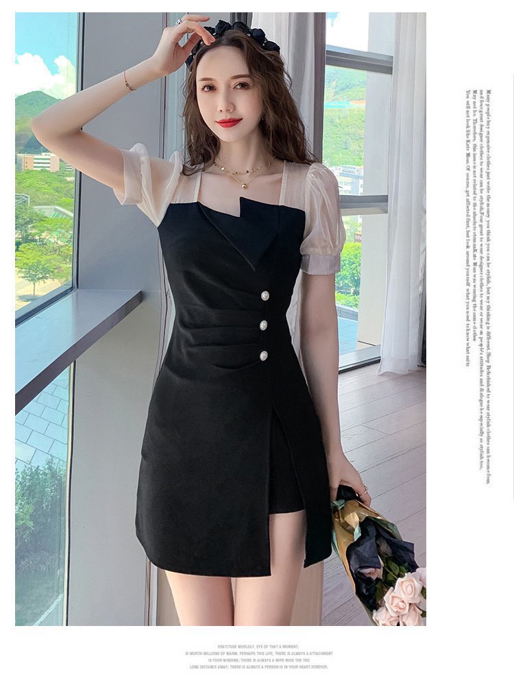 Sét short cổ vuông đính hạt