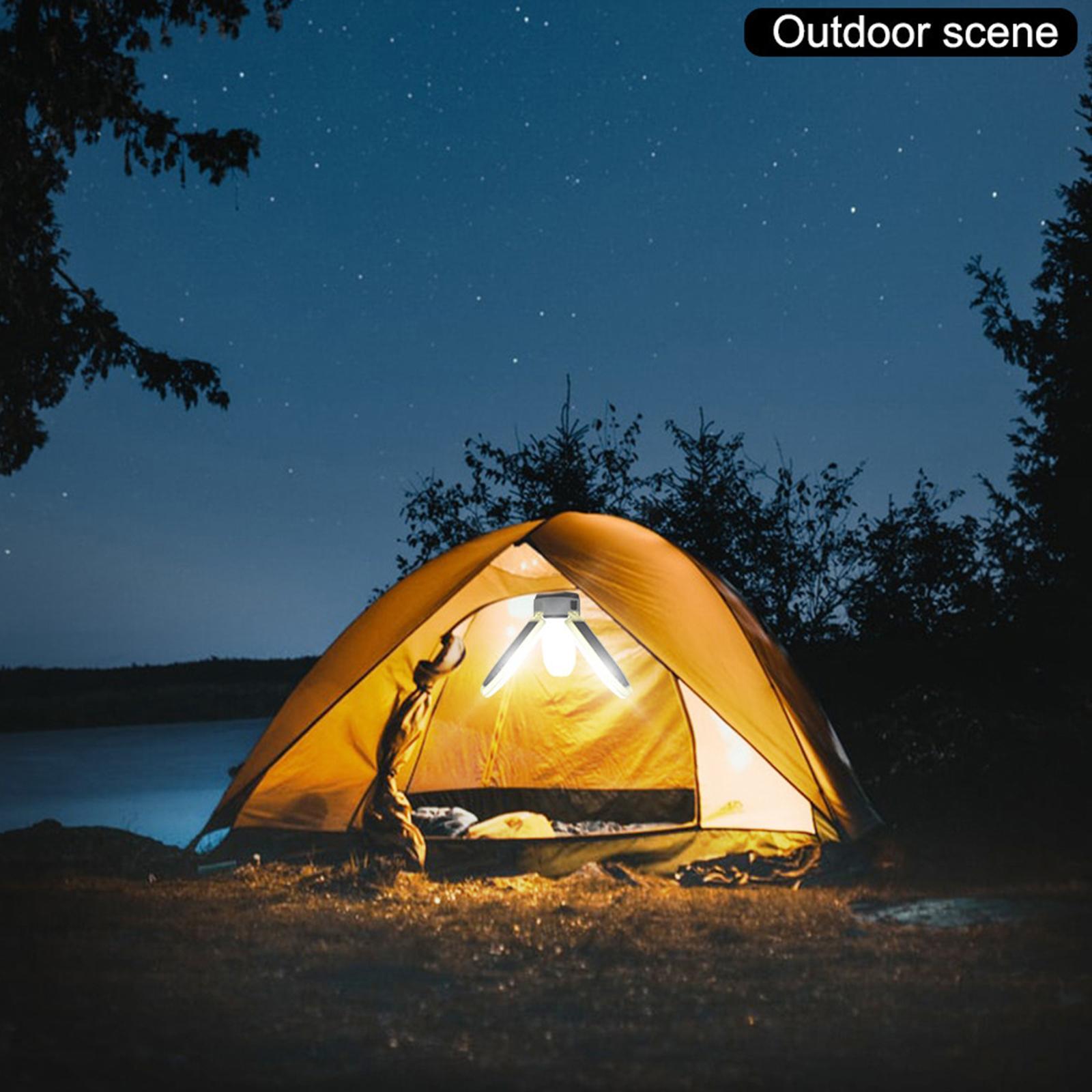 Camping Lantern Tent USB Solar Rechargeable LED Light Lamp for Yard Outage
