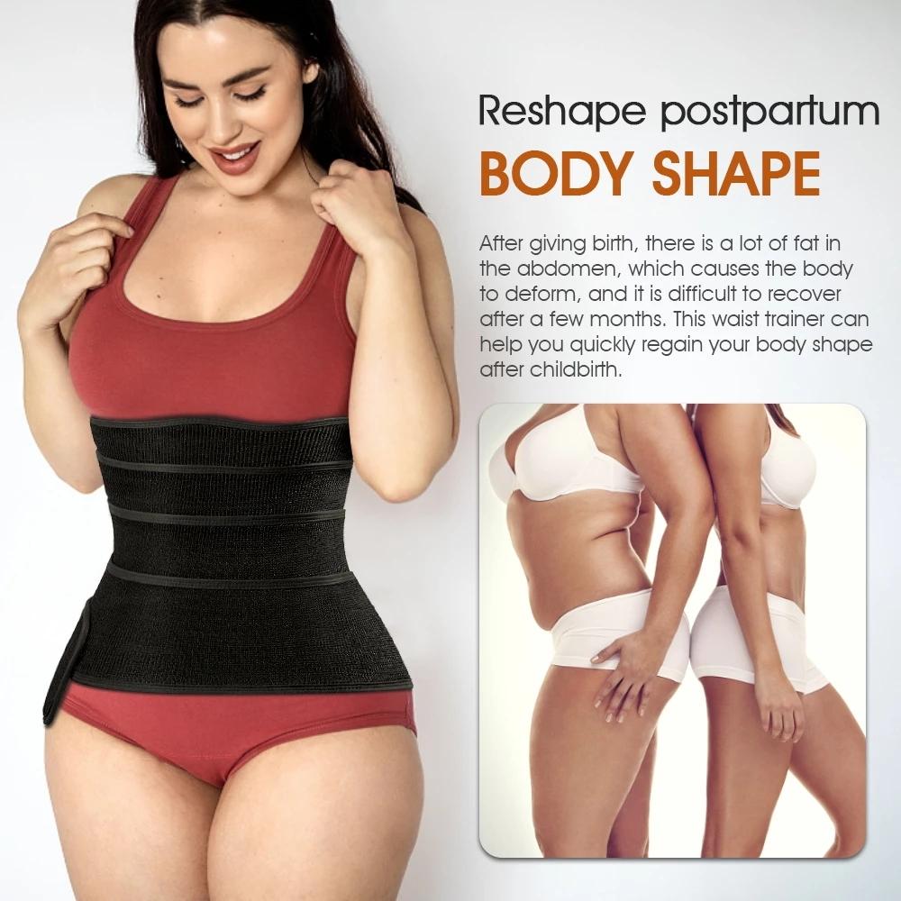 Băng Quấn Eo Huấn Luyện Shaperwear Thắt Lưng Nữ Giảm Béo Bụng Đai Corset Top Co Giãn Ban Nhạc Tập Toàn Thân