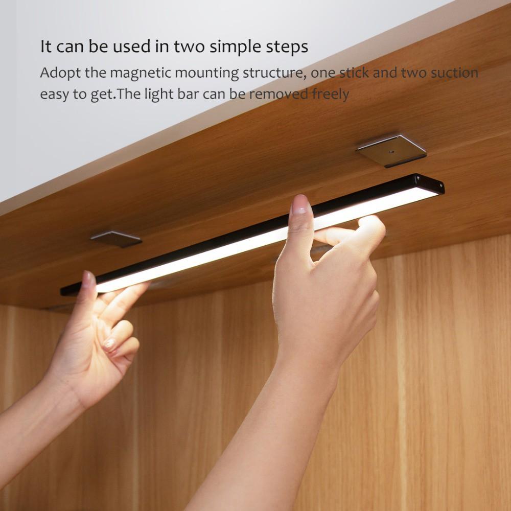 Đèn led thanh cảm biến tích điện Xiaomi Yeelight, 20-40-60cm, pin sạc type C - Nhập khẩu chính hãng