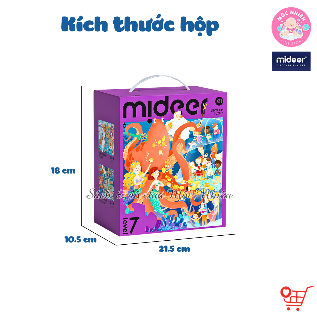 Đồ chơi xếp hình puzzle Mideer - Level 7 (02 tranh 208 và 252 mảnh ghép) - Dành cho bé từ 6 tuổi